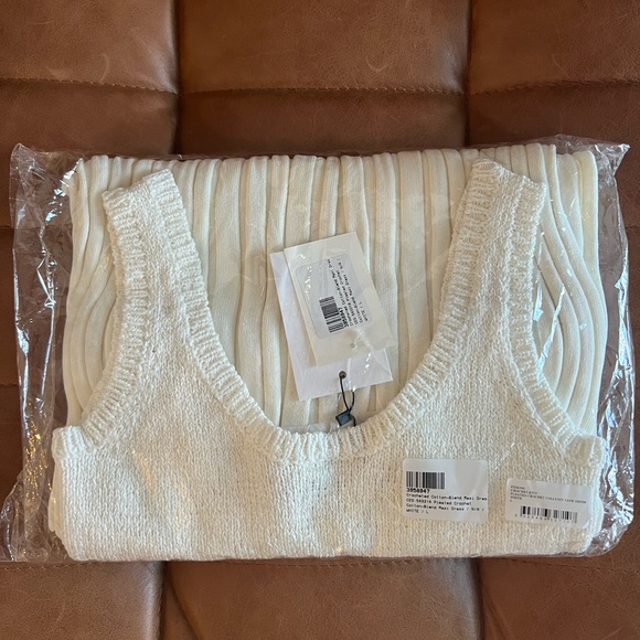 Christopher Esber Crochet Maxi Dress White NWT L Large - Picture 5 of 13